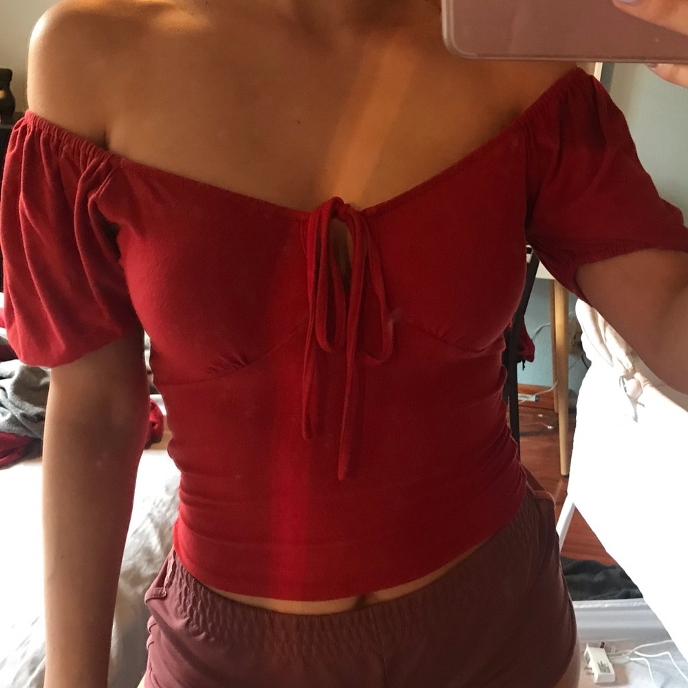 Red forever 21 shirt